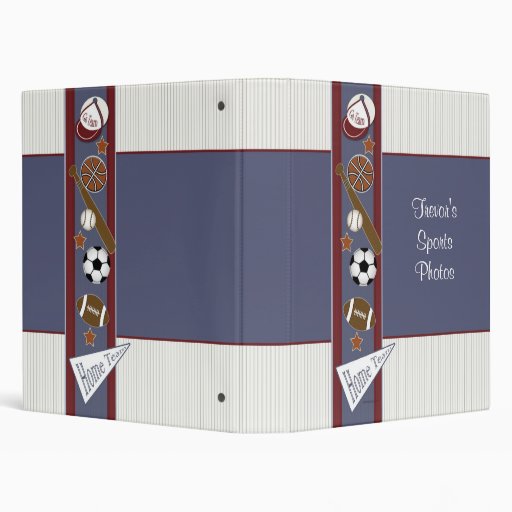 Sports Binders, Custom Sports 3 Ring Binder Designs