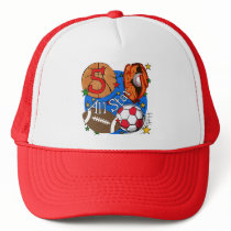 All Star 5th Birthday T-shirts and Gifts Mesh Hat