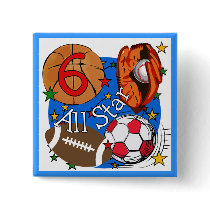 All Star 6th Birthday T-shirts and Gifts buttons by kids_birthdays All Star 6th Birthday T-shirts and Gifts buttons