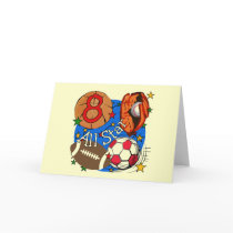 All Star 8th Birthday Tshirts and Gifts cards by kids_birthdays All Star 8th Birthday Tshirts and Gifts cards