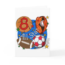 All Star 8th Birthday Tshirts and Gifts cards
