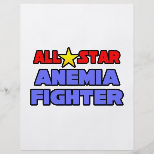 All Star Anemia Fighter Flyer Design