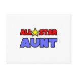 All Star Aunt Post Card