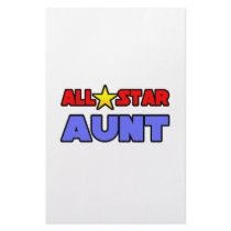 All Star Aunt Customized Stationery