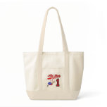 All Star Baseball 1st Birthday Canvas Bag