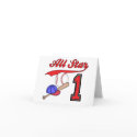 All Star Baseball 1st Birthday Invitations cards by Kewlkids All Star Baseball 1st Birthday Invitations cards
