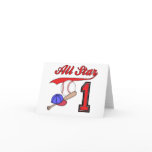 All Star Baseball 1st Birthday Invitations cards
