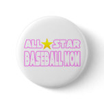 All Star Baseball Mom Button