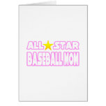 All Star Baseball Mom Greeting Cards