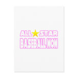 All Star Baseball Mom Post Card