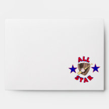 all star baseball player graphic envelopes