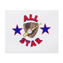 all star baseball player graphic flyers
