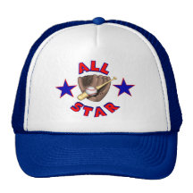 All Star Baseball Player Hat