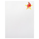 All Star Baseball Player Letterhead Design