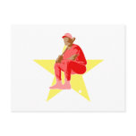 All Star Baseball Player Post Card