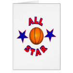 All Star Basketball Greeting Card