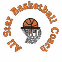 All Star Basketball Coach embroidered shirts by EmbroideredGifts4You All Star Basketball Coach embroidered shirts