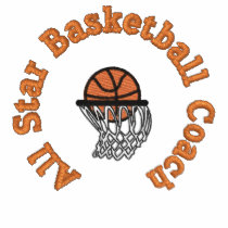 All Star Basketball Coach embroidered shirts