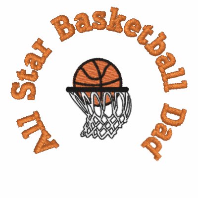 All Star Basketball Dad Polo by EmbroideredGifts4You