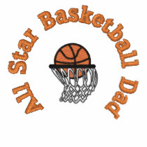 All Star Basketball Dad embroidered shirts