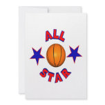 All Star Basketball Personalized Invitation