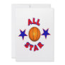 All Star Basketball Personalized Invitation