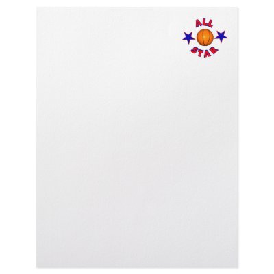 all star basketball custom letterhead by sports_shop