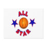 All Star Basketball Post Card