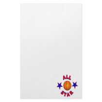 All Star Basketball Customized Stationery