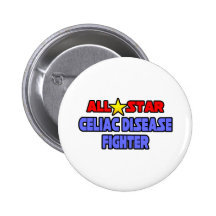All Star Celiac Disease Fighter Pinback Button