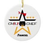 All-Star Chili Chef Personalized Ornament