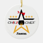 All-Star Chili Chef Personalized Ornament