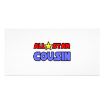 All Star Cousin Custom Photo Card