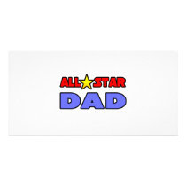 All Star Dad photo cards by Proud_Dad_Shirts All Star Dad photo cards