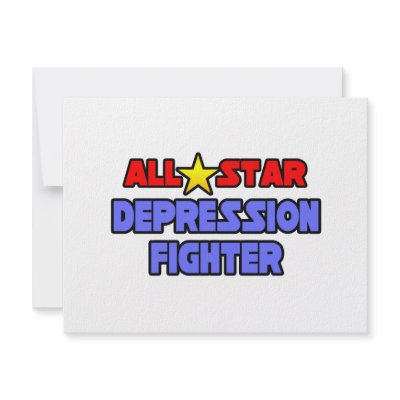 All Star Depression Fighter Personalized Invitations by Depression_Shirts