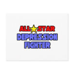 All Star Depression Fighter Postcard