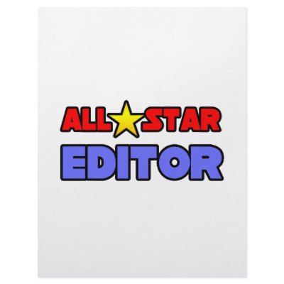 All Star Editor Personalized Letterhead by Editor_Shirts