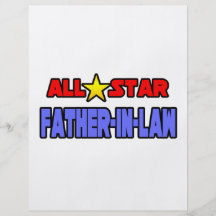 All Star Father-In-Law Personalized Flyer