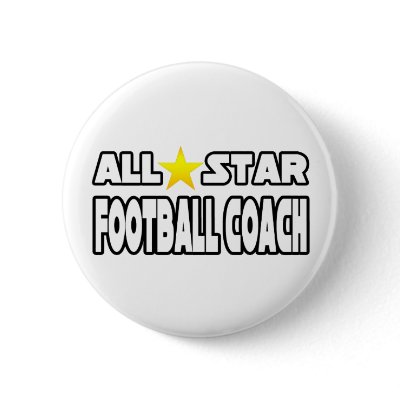 All Star Football Coach pin