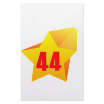 All Star Fourty Four years old! Birthday Stationery Design
