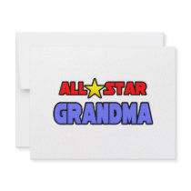 All Star Grandma invitations