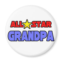All Star Grandpa magnets by Proud_Grandpa_Shirts All Star Grandpa magnets