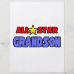 All Star Grandson Flyer Design