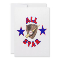 All Star Personalized Invitations