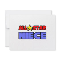 All Star Niece invitations by Niece_Shirts All Star Niece invitations