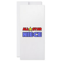 All Star Niece rack cards