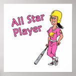 All Star Player - Girl Posters
