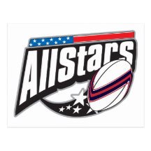 All Star Rugby Postcards