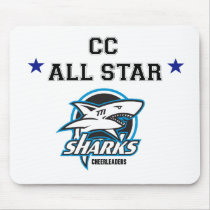 All Star Sharks Mousepad by gorobynn All Star Sharks Mousepad