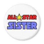 All Star Sister Refrigerator Magnets